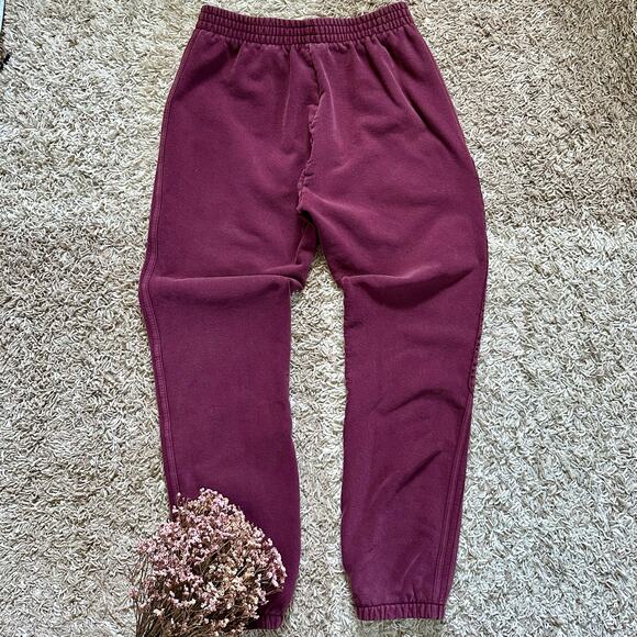 Rare Yeezy Season 5 Calabasas Sweatpants Oxblood CJ7601 YE Faded Adidas Men’s S - Picture 1 of 12